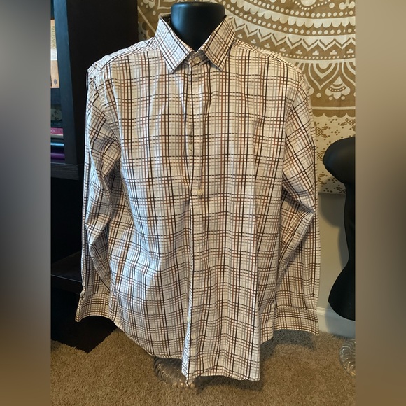 Menโs Kenneth Roberts Platinum Long Sleeve Button Down Shirt - Picture 1 of 3